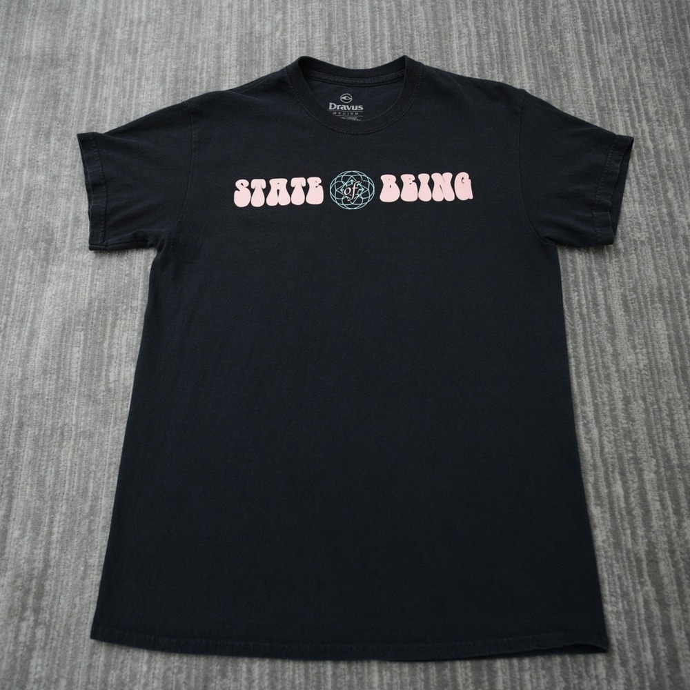 Dravus‎ T Shirt Meditation State Of Being Chakras Calm Medium Short Sleeve M